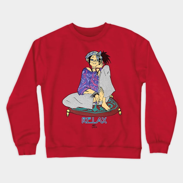 Relax Ren Crewneck Sweatshirt by TeeJay93